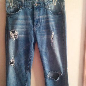 7 for all Mankind boys 16 slim destroyed jeans